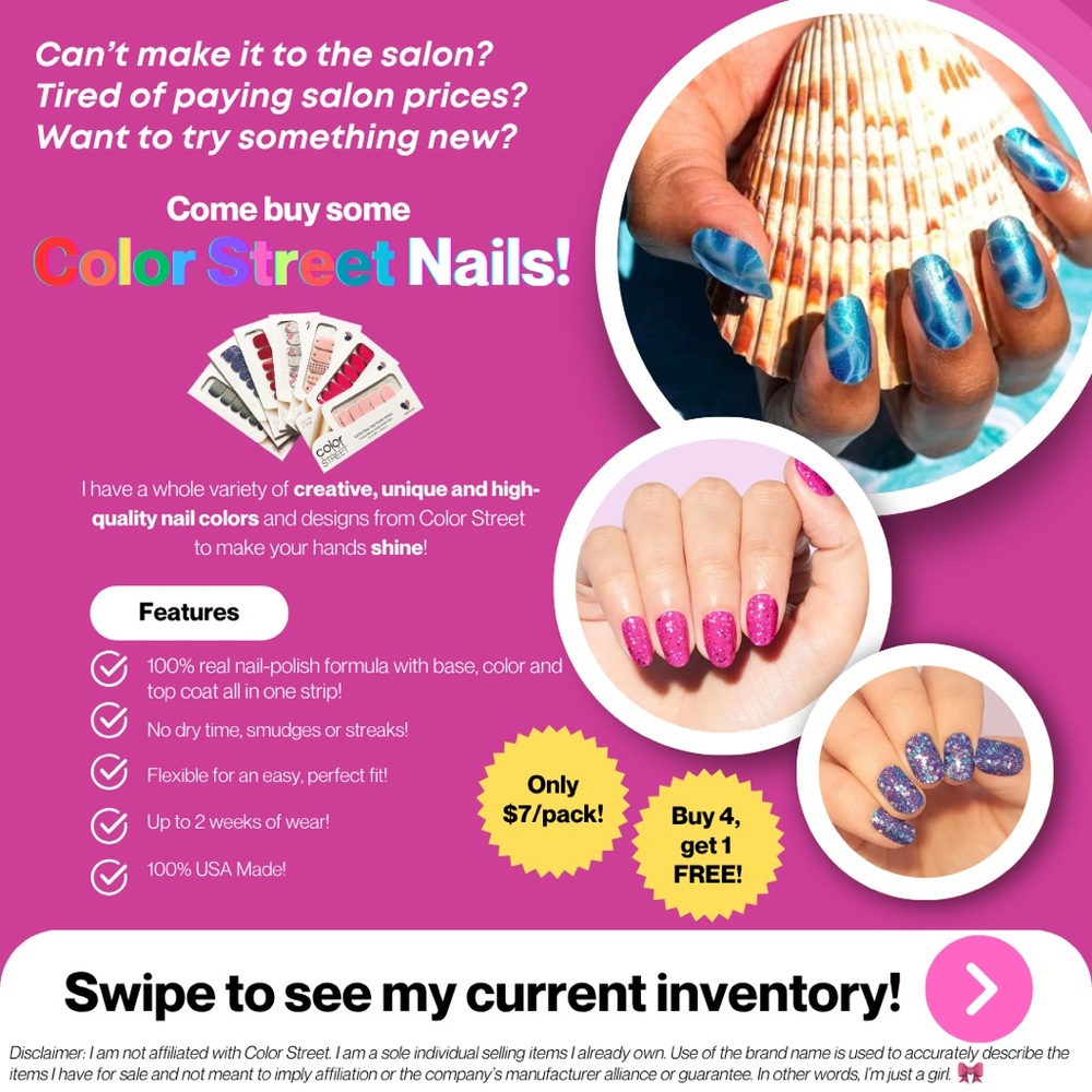 Color Street Nail Strips (Assorted, EVERYTHING MUST GO!)